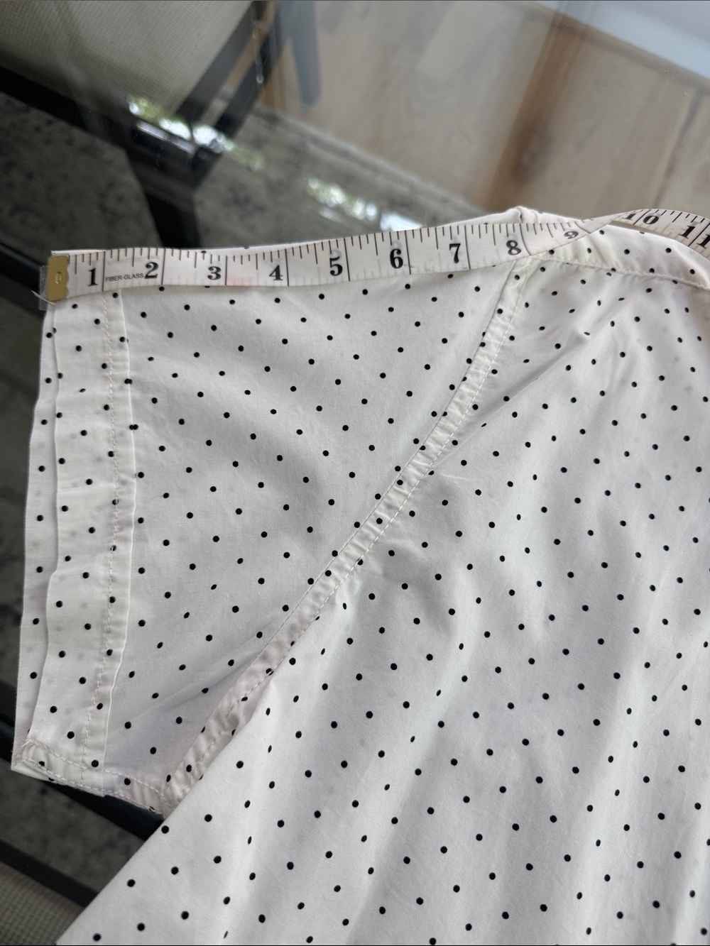 Arizona Jean Company White Short-Sleeve Button-Down with Black Dot Print - Picture 3 of 4